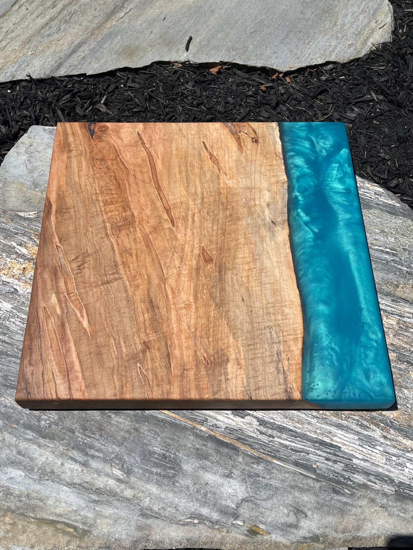 Epoxy maple cutting board #2