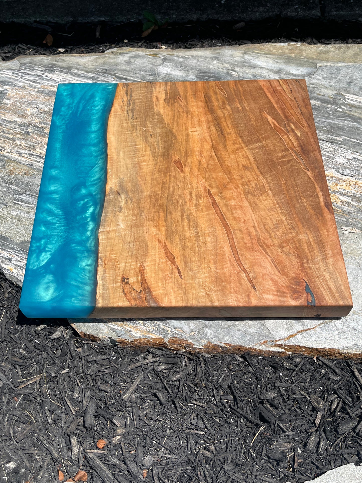 Epoxy maple cutting board #2