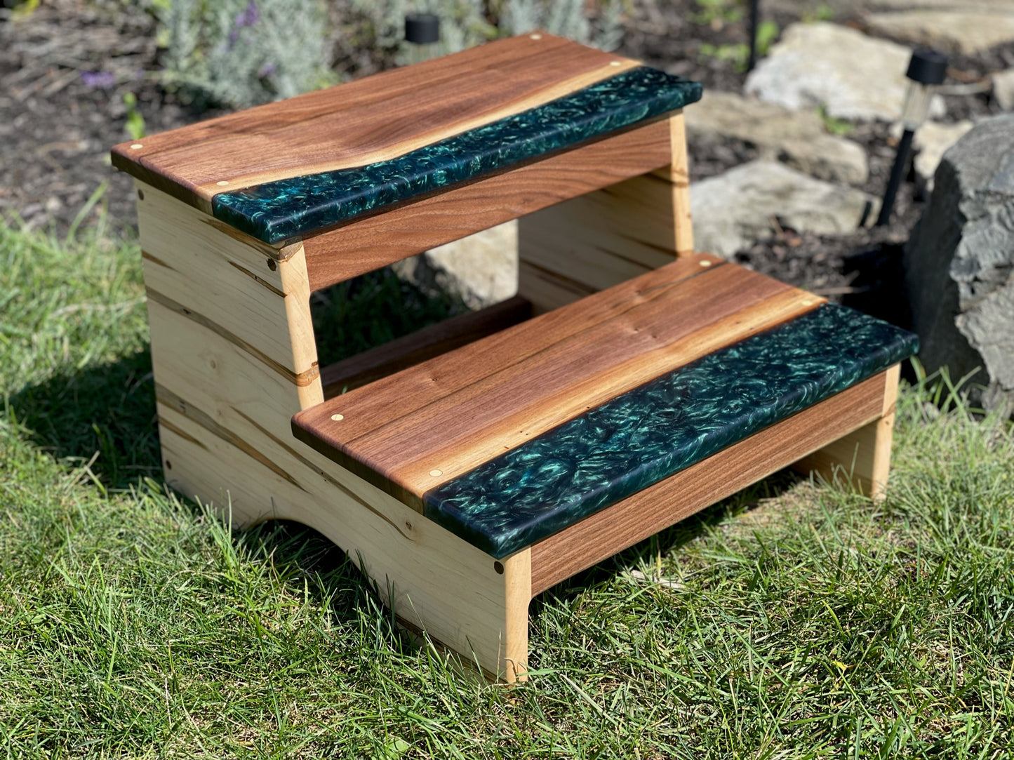 Custom order Epoxy Two-Step Stool