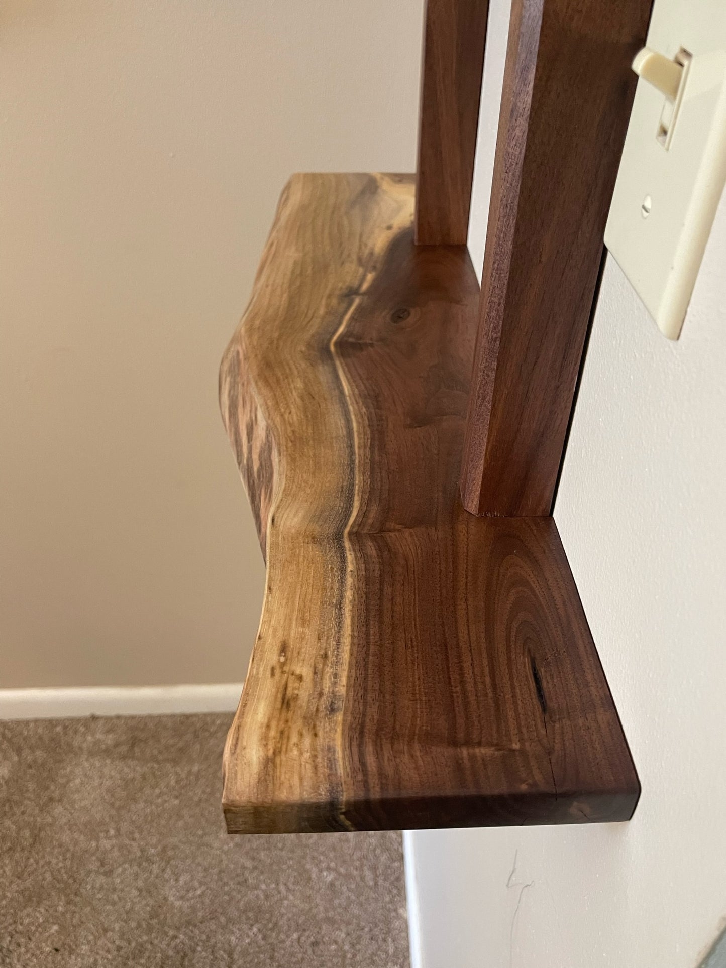 Live Edge Shelves