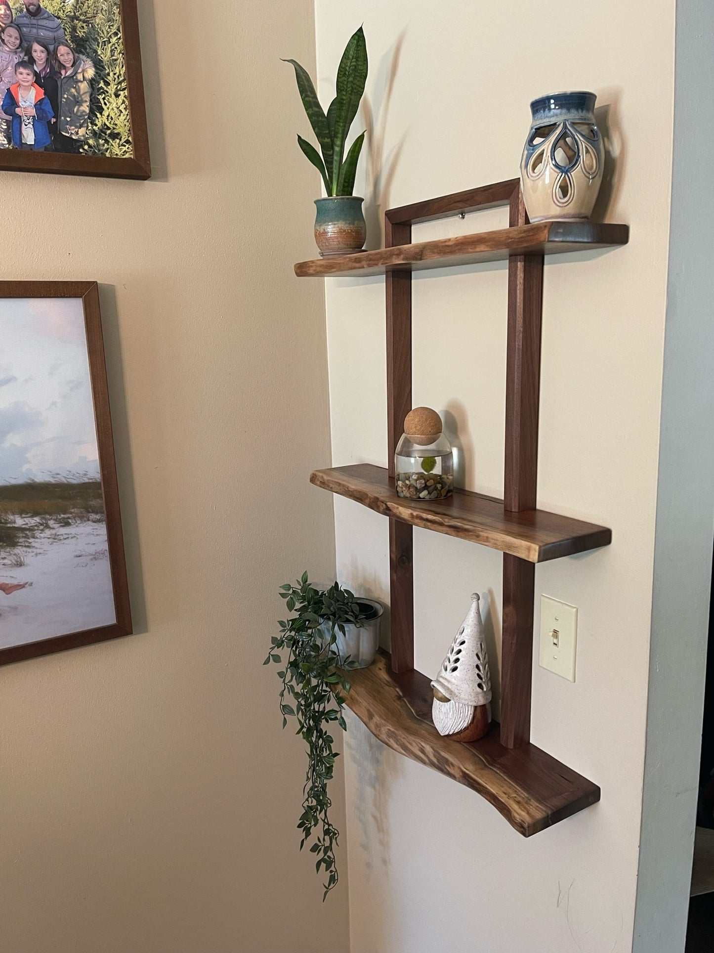 Live Edge Shelves