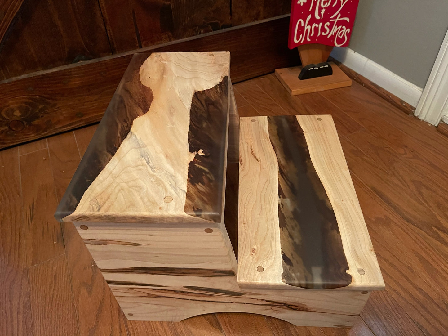 Custom order Epoxy Two-Step Stool