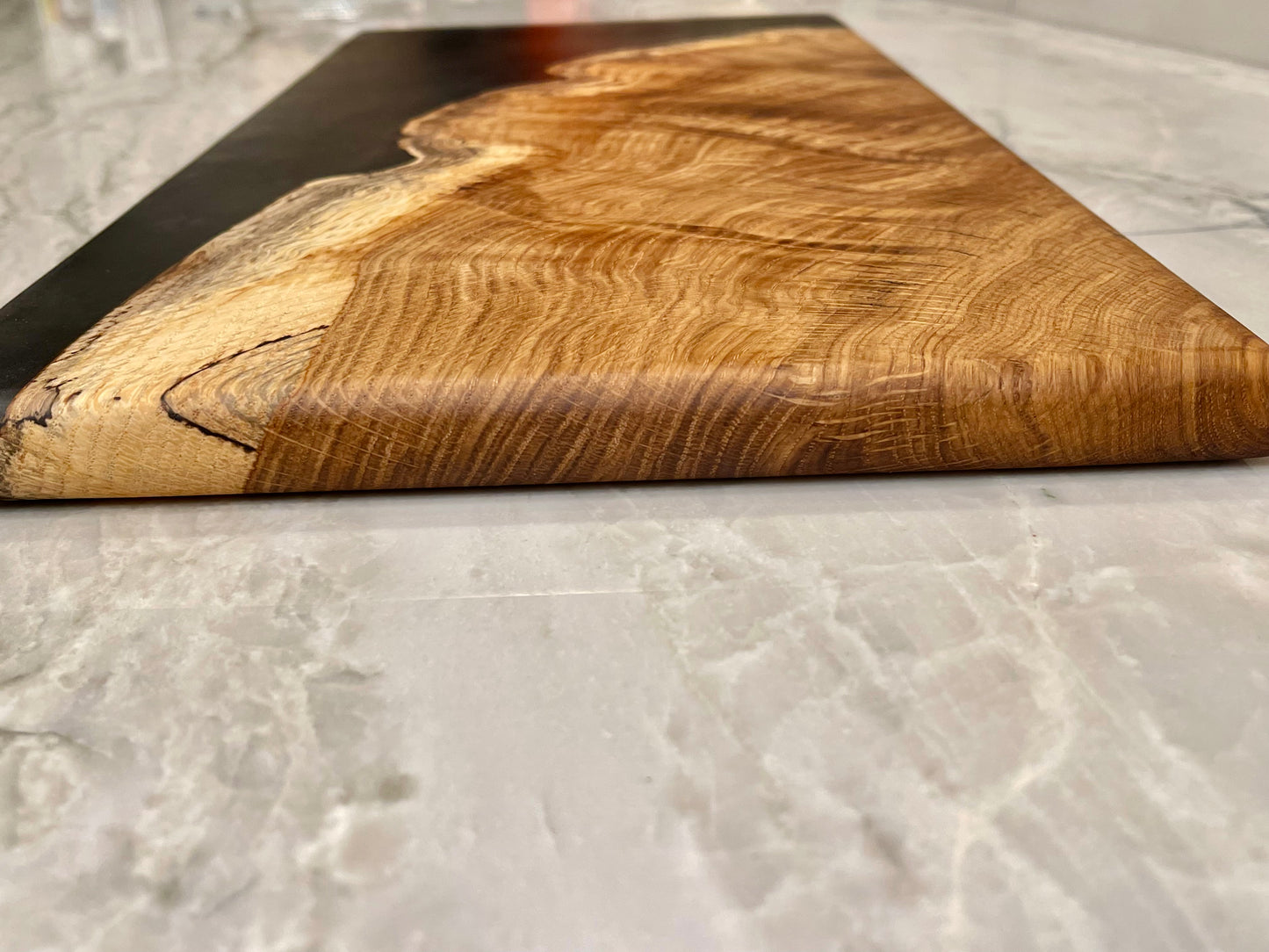 Oak and epoxy serving board